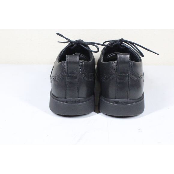 Amberjack Men’s Size 9W Wide Dress Shoes The Cap Toe Black - Picture 3 of 8
